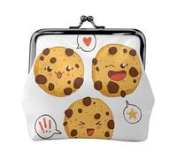 Chip Cookies Petit porte-monnaie léger pour les visites touristiques et les courses, Noir , Taille unique, Pochette à monnaie