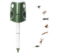 CHIPEL Répulsif à Souris à énergie Solaire, Rotatif à 360 degrés, répulsif ultrasonique for Animaux en Plein air