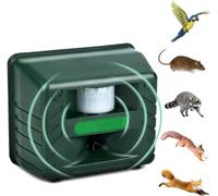 CHIPEL Répulsif for Animaux, répulsif ultrasonique for Animaux nuisibles, répulsif d'extérieur for Chiens et Chats avec Lampes de Poche LED et Alarme, Protection de Cour, Souris, Rat