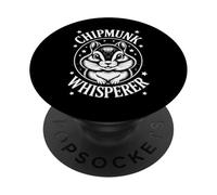 Chipmunk Whisperer Funny Chipmunk PopSockets PopGrip Adhésif