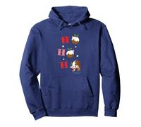 Chip'n'Dale Ho Ho Ho Noël Sweat à Capuche, Unisexe pour adultes, Bleu Marine, M