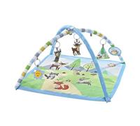 Chipolino Arche de jeu Animaux Fonction musique 5 jouets suspendus Tapis d'éveil, coloris:bleu