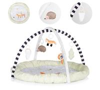 Chipolino Arche de jeu Couverture à quatre pattes Forêt, 5 jouets suspendus, coloris:beige