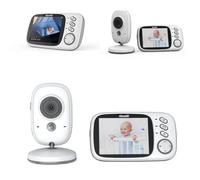 Chipolino Babyphone Polaris+ caméra 3,2' écran IPS LCD capteur de température, coloris:blanc