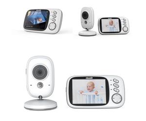 Chipolino Babyphone Polaris+ caméra 3,2' écran IPS LCD capteur de température, coloris:blanc