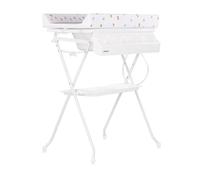 Chipolino Baignoire à langer 2 en 1 avec compartiment pour accessoires pliable et support avec bouchons, couleurs : multicolore