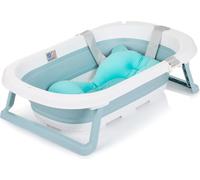 Chipolino Baignoire pour bébé Isla avec coussin de bain pliable, intégrée, coloris:bleu