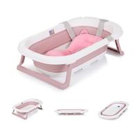 Chipolino Baignoire pour bébé Isla avec coussin de bain pliable, intégrée, coloris:rose