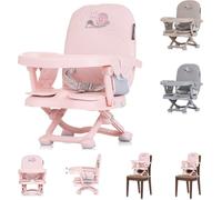 Chipolino chaise d'enfant Lollipop rehausseur de chaise booster table amovible pliable rose bébé