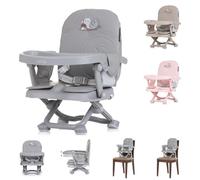 Chipolino Chaise enfant siège rehausseur Lollipop table amovible rabattable, coloris:gris gris clair gris clair
