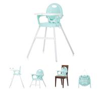 Chipolino chaise haute 3 en 1 bonbons rehausseur, repose-pieds, plateau réglable, coloris:turquoise