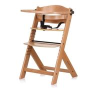 Chipolino Chaise haute bébé Tip Top bois réglable table sangle chaise d'escalier, coloris:beige