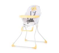 Chipolino chaise haute Teddy pliable grande table repose-pieds réglable ceinture, coloris:jaunir