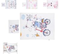 Chipolino linge de lit bébé 3 pièces, couverture 130 x 100 cm, housse de coussin 45 x 35 cm, drap bleu