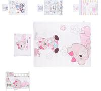 Chipolino linge de lit bébé 3 pièces, couverture 130 x 100 cm, oreiller 45 x 35 cm, drap rose
