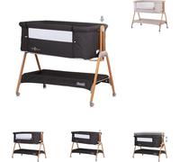Chipolino Lit bébé Sweet Dreams avec roulettes lit latéral, matelas, anti-reflux, coloris:noires