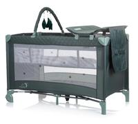 Chipolino Lit de voyage Luna 2 niveaux Matelas à langer, pliable, arche de jeu, coloris:verdoyant