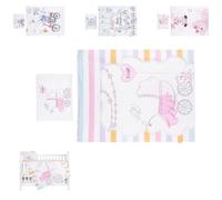 Chipolino Literie bébé 3 pc couverture 130 x 100 cm, housse 45 x 35 cm, draps, coloris:rose