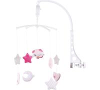 CHIPOLINO Manège musical suspendu Hibou rose