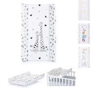 Chipolino Matelas à langer Comfort 80 x 47 cm bord latéral échelle de 5 à 75 cm blanc