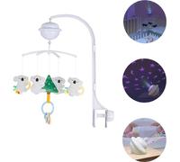 Chipolino mobile musical, fonction Bluetooth, projecteur, figurines en peluche, coloris:gris
