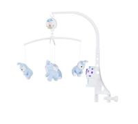 Chipolino Mobile musical lapin mélodies, quatre peluches amovibles, veilleuse, coloris:bleu