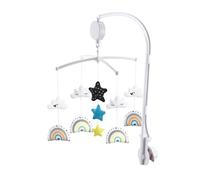 Chipolino Mobile musical nuages mélodies personnages amovibles mécanisme levage, coloris:bigarré