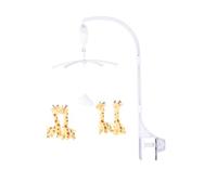 Chipolino Mobile Peluches Boîte à musique Pince universelle Réglage du volume, coloris:blanc