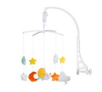 Chipolino Musique Mobile étoiles nuages Mécanisme d'élévation Pince universelle, coloris:jaunir