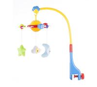 Chipolino Musique Mobile Orbit Projecteur, peluches lavables, pince universelle, coloris:jaunir