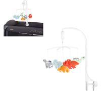 Chipolino Mobile avec peluches Réglage du volume, mélodies, animaux amovibles, coloris:bigarré