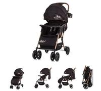 Chipolino poussette 2en1 April jusqu'à 22 kg pliante roues avant avec suspension, coloris:schwarz beige