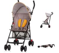 Chipolino Poussette Amaya Taud de soleil réglable, pliable, panier, coloris:beige jaune