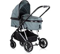 Chipolino Poussette Aura 2 en 1, transformable, sac à langer, siège réversible, coloris:turquoise