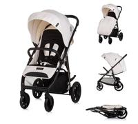 Chipolino, poussette buggy, Insta couvre-pieds, suspension, panier, ceinture, coloris:beige