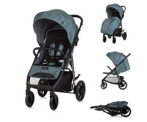 Chipolino, poussette buggy, Insta couvre-pieds, suspension, panier, ceinture, coloris:verdoyant