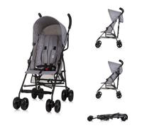Chipolino Poussette, Buggy Point Harnais 5 points, Dossier réglable, Panier, coloris:gris