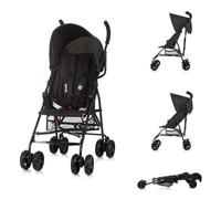 Chipolino Poussette, Buggy Point Harnais 5 points, Dossier réglable, Panier, coloris:noires