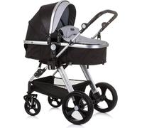Chipolino, poussette combinée Havana 2en 1, nacelle, siège sport, jusqu'à 22 kg, coloris:gris noir