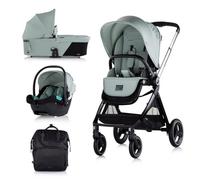 Chipolino poussette Elite 3 en 1 i-Size coque bébé, siège sport, nacelle Sac, coloris:vert clair
