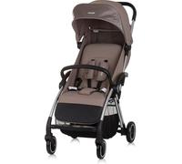 Chipolino Poussette Illusion pliable, repose-pieds réglable, suspensions, panier, coloris:brunir