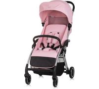 Chipolino Poussette Illusion pliable, repose-pieds réglable, suspensions, panier, coloris:rose