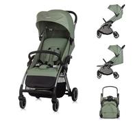 Chipolino Poussette Illusion pliable, repose-pieds réglable, suspensions, panier, coloris:verdoyant