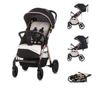 Chipolino Poussette Sparkle Buggy pliable sangle sur la poignée réglable, coloris:noires