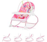 Chipolino Transat pour bébé Enjoy Chaise Fonction balancelle musique arche jeu, coloris:rose