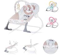 Chipolino Transat Melody 2 en 1 ceinture musique vibration boîte à musique fonction balancelle beige