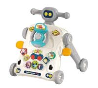 Chipolino Trotteur 3 en 1 voiture, table de jeu volant boutons musique, lumières, coloris:gris