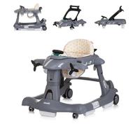 Chipolino, Trotteur Airplane 3 en 1 Chariot de marche, Musique, Jouet à pousser, coloris:gris