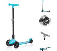 Chipolino trottinette pour enfants Robby 3 roues LED guidon réglable en hauteur rabattable frein bleu