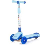 Chipolino Trottinette Rapido Poignées antidérapantes, frein arrière, pliable, LED bleu